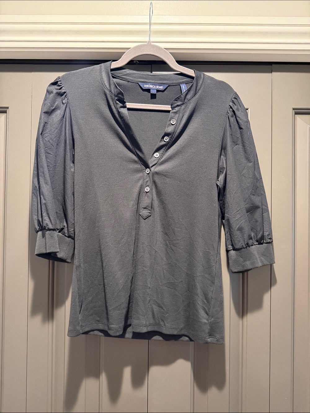 Veronica Beard V-neck Henley